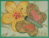 3-D Butterfly and Flower