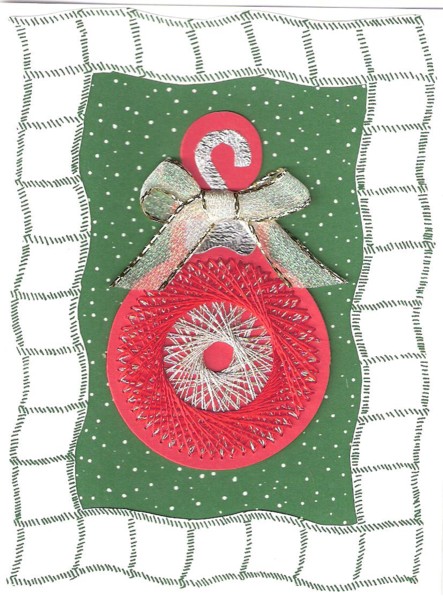 Embroidered Round Ornament