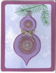 Embroidered Double Christmas Ornament